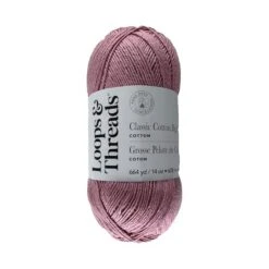 Classic Cotton Big Ball™ Solid Yarn By Loops & Threads® Bubblegum