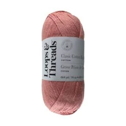Classic Cotton Big Ball™ Solid Yarn By Loops & Threads® Salmon