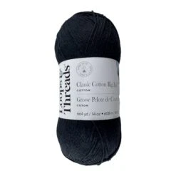 Classic Cotton Big Ball™ Solid Yarn By Loops & Threads® Black