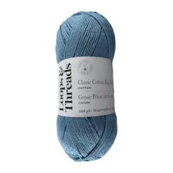 Classic Cotton Big Ball™ Solid Yarn By Loops & Threads® Vista