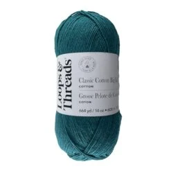 Classic Cotton Big Ball™ Solid Yarn By Loops & Threads® Peacock
