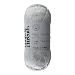 Classic Cotton Big Ball™ Solid Yarn By Loops & Threads® White