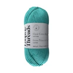 Classic Cotton Big Ball™ Solid Yarn By Loops & Threads® Aqua