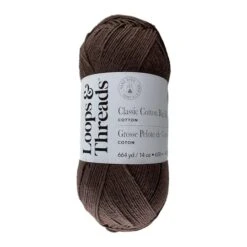 Classic Cotton Big Ball™ Solid Yarn By Loops & Threads® Bark