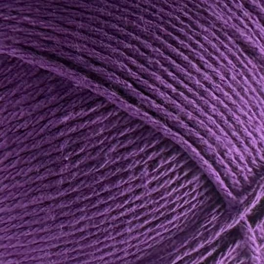 Classic Cotton Big Ball™ Solid Yarn By Loops & Threads® Grape 3 Classic Cotton Big Ball™ Solid Yarn By Loops & Threads® Grape - Image 3