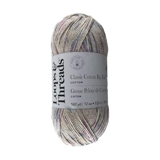 Classic Cotton Big Ball™ Ombre Yarn By Loops & Threads® Confetti Ombre 1 Classic Cotton Big Ball™ Ombre Yarn By Loops & Threads® Confetti Ombre
