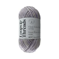 Classic Cotton Big Ball™ Ombre Yarn By Loops & Threads® Lilac Ombre