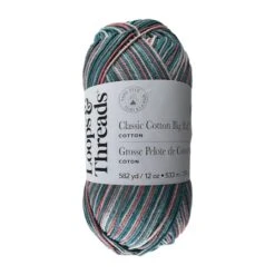 Classic Cotton Big Ball™ Ombre Yarn By Loops & Threads® Vintage Floral Ombre