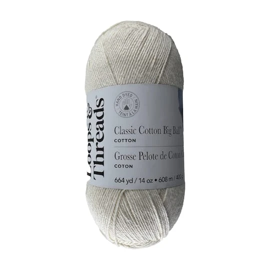 Classic Cotton Big Ball™ Solid Yarn By Loops & Threads® Chiffon 2 Classic Cotton Big Ball™ Solid Yarn By Loops & Threads® Chiffon - Image 2
