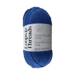 Classic Cotton Big Ball™ Solid Yarn By Loops & Threads® Royal Blue