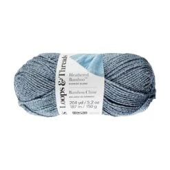 Heathered Bamboo™ Yarn By Loops & Threads® Denim