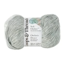 Soft Ombre™ Yarn By Loops & Threads® Slate/Grey/White