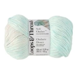 Soft Ombre™ Yarn By Loops & Threads® Blush/Sky Blue/Mint