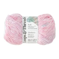 Soft Ombre™ Yarn By Loops & Threads® Rose/Sky Blue/Lilac