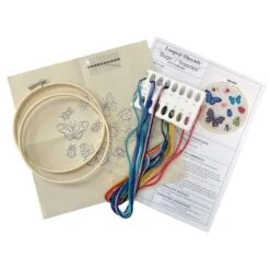 6" Bugs & Butterflies Stamped Design Embroidery Kit With Hoop By Loops & Threads® -Michaels Sale Store 10772710 3
