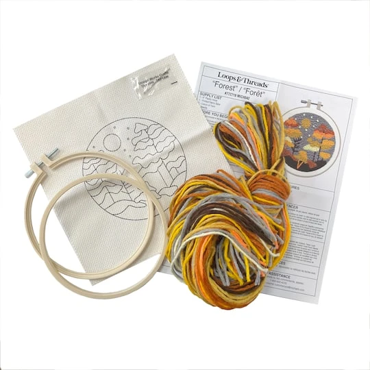 6" Forest Punch Needle Kit By Loops & Threads® 4 6" Forest Punch Needle Kit By Loops & Threads® - Image 4