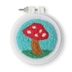 3.5" Mushroom Punch Needle Kit By Loops & Threads®