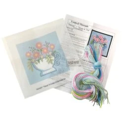 6" X 6" Floral Teacup Needlepoint Kit By Loops & Threads® -Michaels Sale Store 10772762 3
