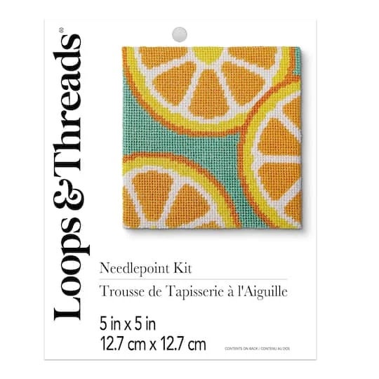 5" X 5" Citrus Needlepoint Kit By Loops & Threads® 3 5" X 5" Citrus Needlepoint Kit By Loops & Threads® - Image 3