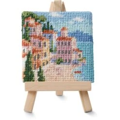 3" X 3" Portofino Needlepoint Kit With Easel By Loops & Threads®