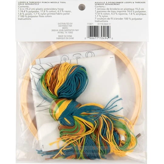 6" Sunflower Punch Needle Kit With Hoop By Loops & Threads® 5 6" Sunflower Punch Needle Kit With Hoop By Loops & Threads® - Image 5