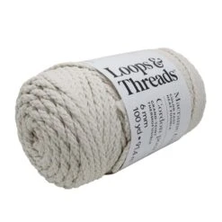 6mm Heat Fusible Macramé Cord By Loops & Threads® Lambs Wool -Michaels Sale Store 10774716 2