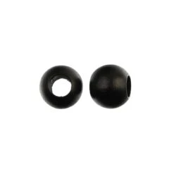 20mm Black Round Wood Beads, 9ct. By Loops & Threads® -Michaels Sale Store 10774818 2