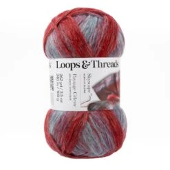 Skyscape™ Yarn By Loops & Threads® Burgundy/Light Blue Multi