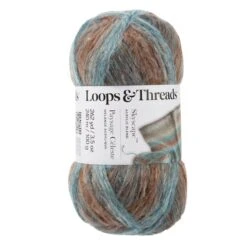 Skyscape™ Yarn By Loops & Threads® Blue/Cream Multi