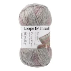 Skyscape™ Yarn By Loops & Threads® Cream/Purple Multi