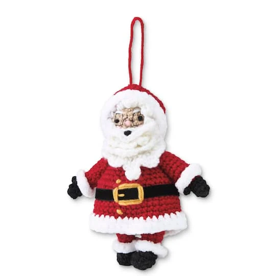 Intermediate Santa Amigurumi Crochet Ornament Kit By Loops & Threads® 1 Intermediate Santa Amigurumi Crochet Ornament Kit By Loops & Threads®