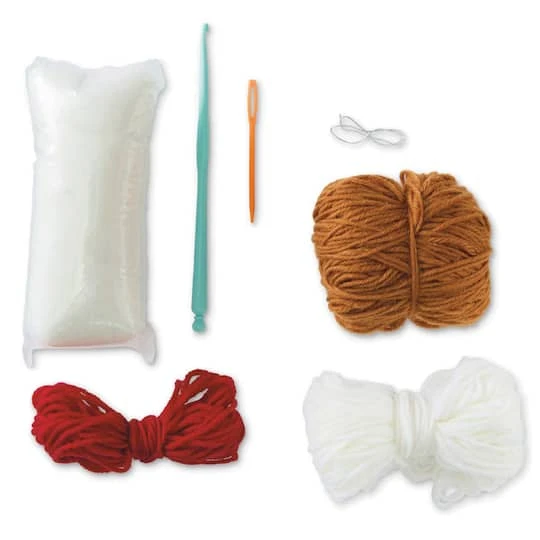 Intermediate Gingerbread Cookies & Candy Cane Amigurumi Crochet Ornament Kit By Loops & Threads® 3 Intermediate Gingerbread Cookies & Candy Cane Amigurumi Crochet Ornament Kit By Loops & Threads® - Image 3