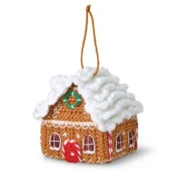 Intermediate Gingerbread House Amigurumi Crochet Ornament Kit By Loops & Threads®