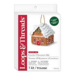 Intermediate Gingerbread House Amigurumi Crochet Ornament Kit By Loops & Threads® -Michaels Sale Store 10786867 3