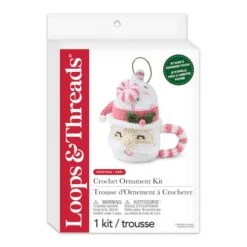 Intermediate Santa Mug Mocha Amigurumi Crochet Ornament Kit By Loops & Threads® -Michaels Sale Store 10786869 3