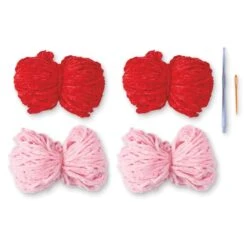 Intermediate Pink & Red Bow Garland Amigurumi Crochet Ornament Kit By Loops & Threads® 7 Intermediate Pink & Red Bow Garland Amigurumi Crochet Ornament Kit By Loops & Threads® -Michaels Sale Store 10786881 2
