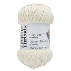 Cozy Cub™ Yarn By Loops & Threads® Cream