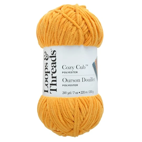 Cozy Cub™ Yarn By Loops & Threads® Gold 1 Cozy Cub™ Yarn By Loops & Threads® Gold