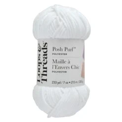 Posh Purl™ Yarn By Loops & Threads® White