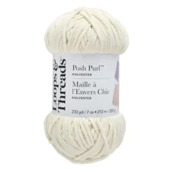 Posh Purl™ Yarn By Loops & Threads® Vanilla