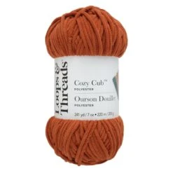 Cozy Cub™ Yarn By Loops & Threads® Orange