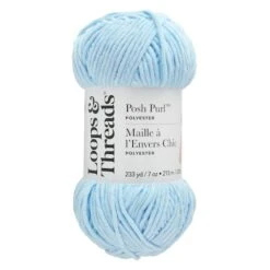 Posh Purl™ Yarn By Loops & Threads® Bright Blue