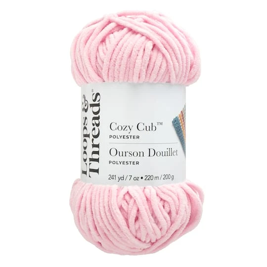 Cozy Cub™ Yarn By Loops & Threads® Pink 2 Cozy Cub™ Yarn By Loops & Threads® Pink - Image 2