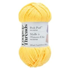 Posh Purl™ Yarn By Loops & Threads® Lemon