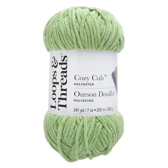 Cozy Cub™ Yarn By Loops & Threads® Pale Green 1 Cozy Cub™ Yarn By Loops & Threads® Pale Green
