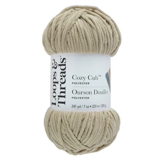 Cozy Cub™ Yarn By Loops & Threads® Warn Gray 2 Cozy Cub™ Yarn By Loops & Threads® Warn Gray - Image 2