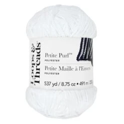 Petite Purl™ Yarn By Loops & Threads® Bright White