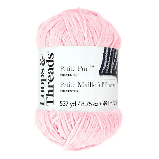 Petite Purl™ Yarn By Loops & Threads® Blush 1 Petite Purl™ Yarn By Loops & Threads® Blush