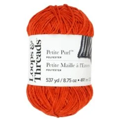 Petite Purl™ Yarn By Loops & Threads® Orange Rust