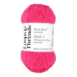 Posh Purl™ Yarn By Loops & Threads® Raspberry Sorbet